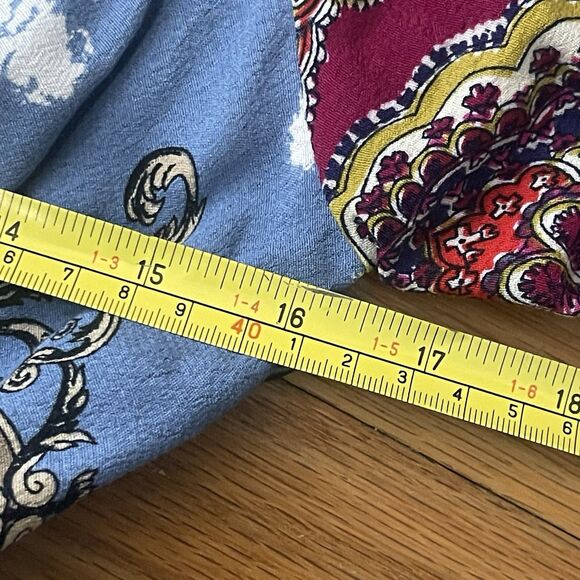 MOULINETTE SOEURS Istanbul Wrap Dress Size 2 Multicolor Festival Bohemian Anthro - Picture 9 of 11